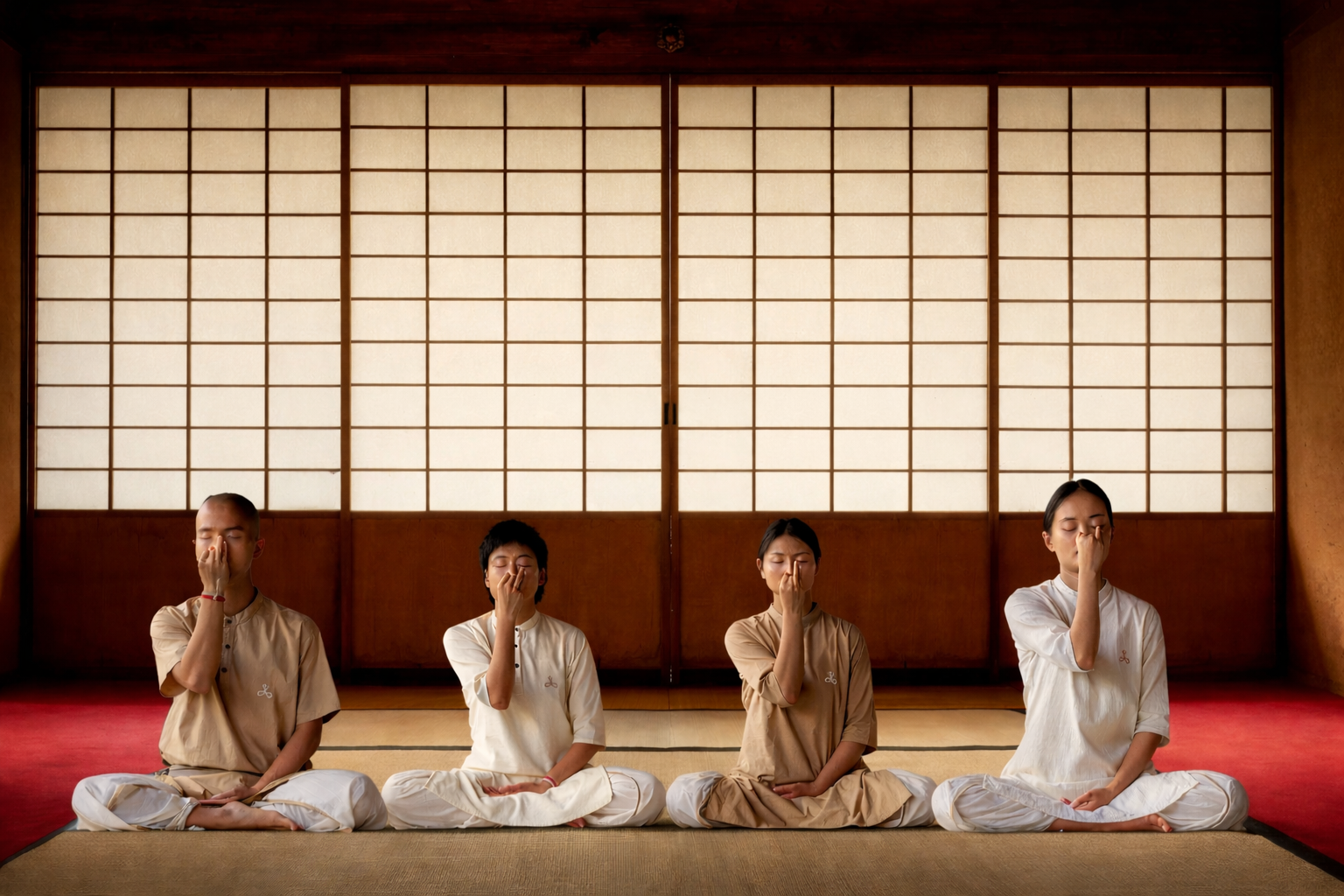 Isha yoga practice in Japan